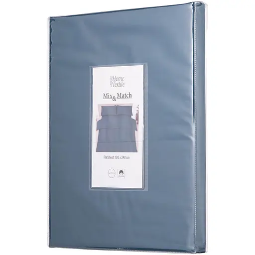 Простирадло Ardesto Mix&Match, 180х240см, 100% бавовна, сатин, океан (ART1824FSB) - фото 1