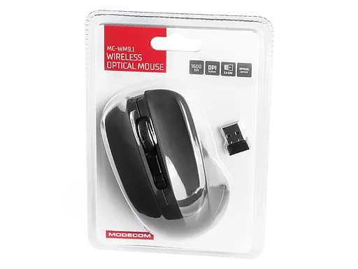 Мишка Modecom MC-WM9.1, бездротова, 4кн., 1600dpi, чорна - фото 6