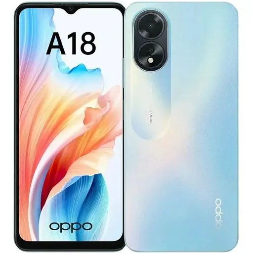 Смартфон Oppo A18 128 GB Glowing Blue (Grade C) Seller Refurbished - фото 1