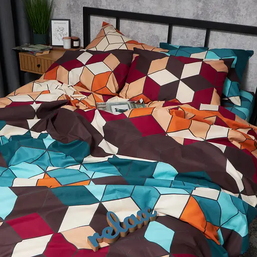 Пододеяльник Moon&Star Микросатин Premium Modern Chaos Евро 200x220 см - фото 3