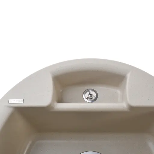 Гранитная мойка Globus Lux Guron слоновая кость 480 мм, Бежевый - фото 4