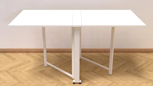 Стіл-книга трансформер Оріон 2 Ferrum-decor 750x1520x730 Білий метал ДСП Біле 16 мм (FRD-104590) - фото 5