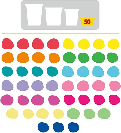 Набор массы для лепки Hasbro Play-Doh Радужные сюрпризы 50 баночек (G1761) - фото 4