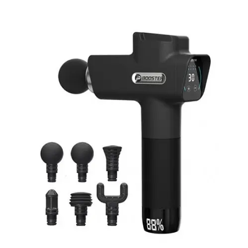 Перкусійний масажний пістолет Booster M2-D (6 насадок) 30 швидкостей