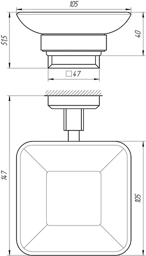 Мыльница Topaz TKB 9922A, Хром - фото 4