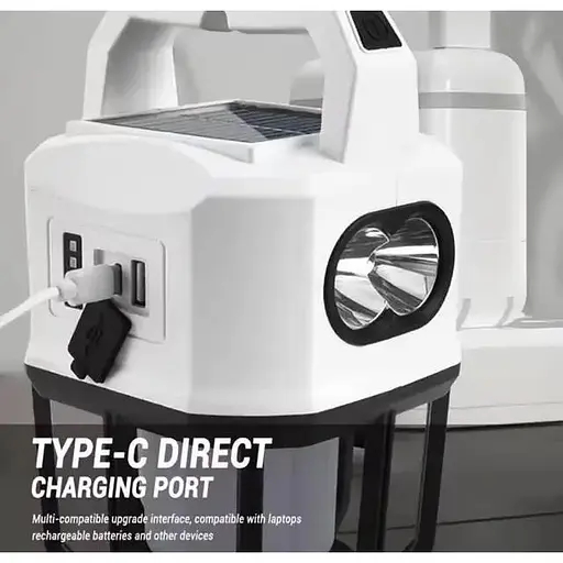 Ліхтар LED GH GH-22025 кемпінговий з power bank на сонячних батареях - фото 5