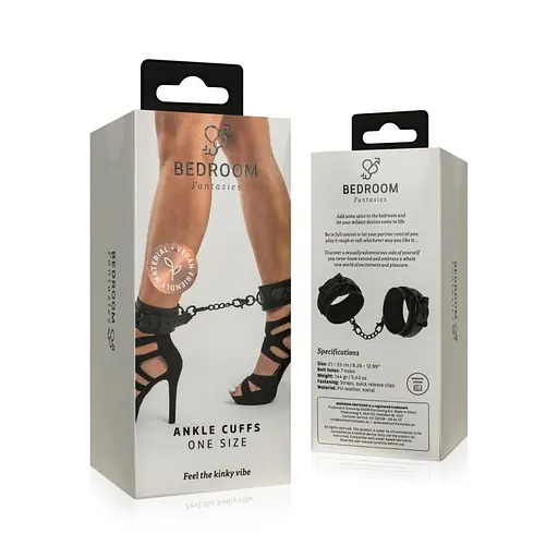 Поножі Bedroom Fantasies Ankle Cuffs - Black - фото 8