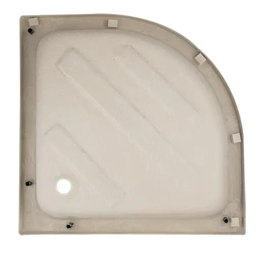 Набор Lidz Душевая кабина Latwa SC90x90.SAT.MID.FR полукруглая, стекло Frost 4 мм + Душевой поддон Kapielka ST90x90x26, с панелью - фото 9