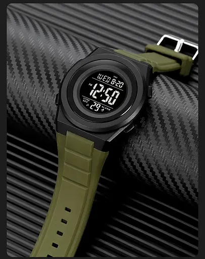 Чоловічий спортивний наручний годинник Skmei 2080 (Зелений) - фото 7