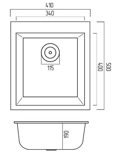Кухонная мойка Platinum 4150 SOKIL (SP000038344) - фото 5