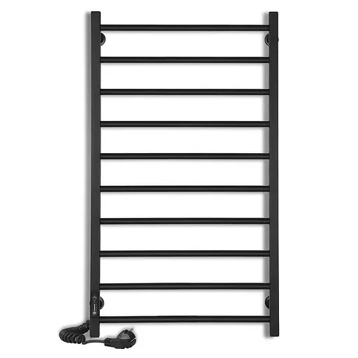 Электрический полотенцесушитель Laris Зебра Альфа ЧФЧ10 500x900 Е левый R3 73207629, Черный матовый, Левое, Электронный - фото 2