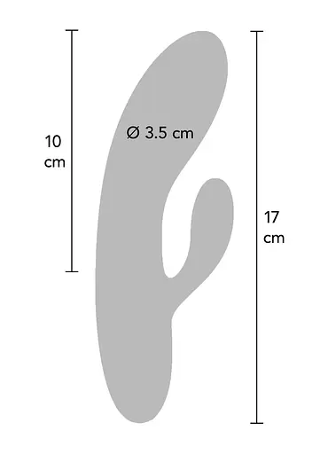 Вібратор-кролик ToyJoy Splendor 17 см (чорний) - фото 3