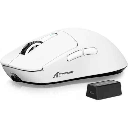 Мышка игровая беспроводная Attack Shark X3Pro PixArt PAW3395 8K и 4K 26000DPI White