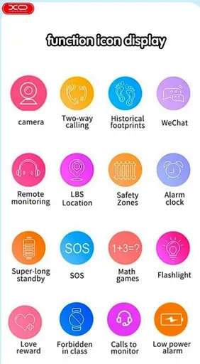 Детские смарт-часы Smart Watch Kids XO-H100 с камерой и GPS синий - фото 5