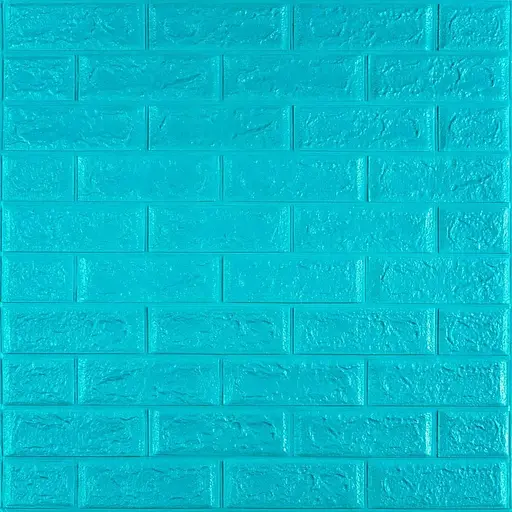 3D панель самоклеящаяся 700х770х5мм кирпич Бирюза (002-5) SW-00000084 - фото 1