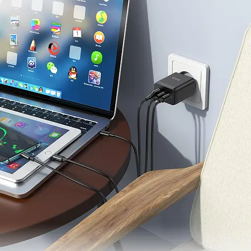 Блок живлення Hoco N18 Phenomenon 65 W GaN зарядний пристрій - фото 3