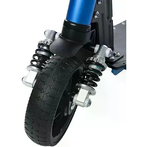 Детский Электросамокат E-Scooter ES3 LED + амортизатор Синий - фото 6
