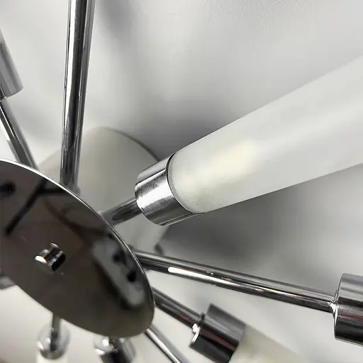 Потолочная люстра в форме солнечных лучей на 12 плафонов G9 Ø 69х8 см Line F | Ст. 1276/12 CH - фото 4