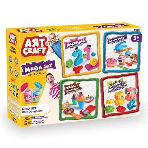 Набір для творчості Dede Art Craft Mega з тіста 200 г (3617) - фото 5