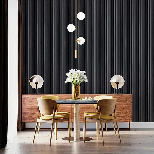 Рейка декоративна Wall Sticker WPC стінова 3000х150х9 мм Антрацит SW-00001869 - фото 7