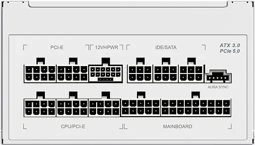 Блок живлення GameMax RGB 850 PRO 850W 80+ Gold White (RGB 850 PRO WH) - фото 9