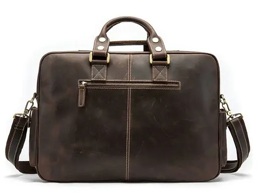 Чоловіча шкіряна сумка Vintage 43х31х13 см sum0012318 - фото 2