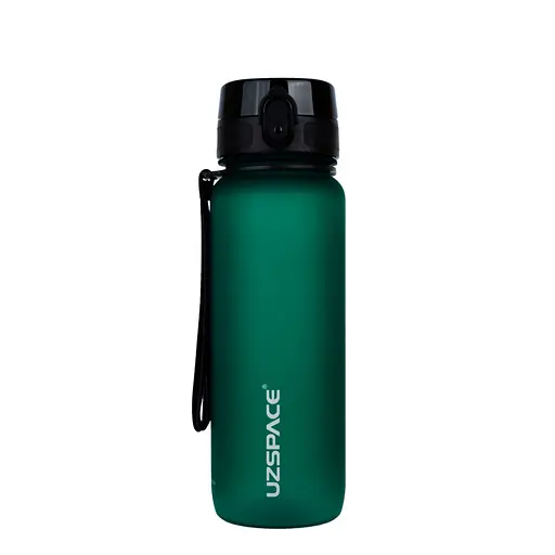 Бутылка для воды UZSPACE 3053(Dark-Green) 800 мл, темно-зеленая - фото 1