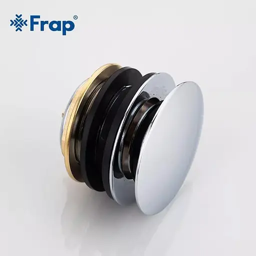 Донний клапан, автомат, 1 1/2", хром Frap F63, Хром - фото 2