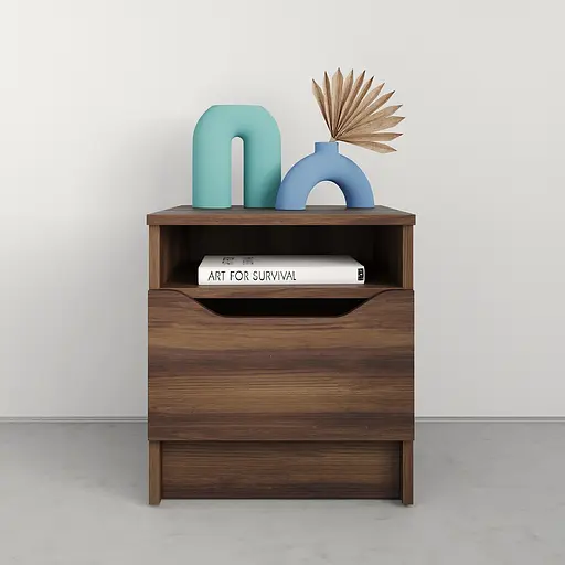 Приліжкова тумба MebelStar Лілу 40x40x44,5 см Дуб бурштиновий (MBS-1380) - фото 2