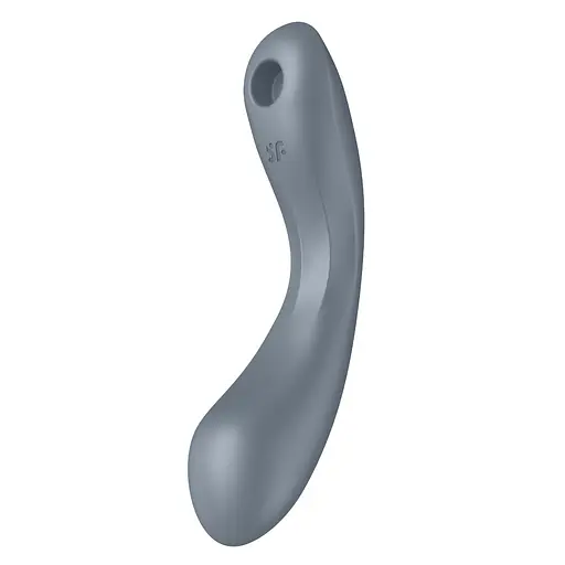 Вакуумний стимулятор клітора з вібрацією Satisfyer Curvy Trinity 1 сірий - фото 5