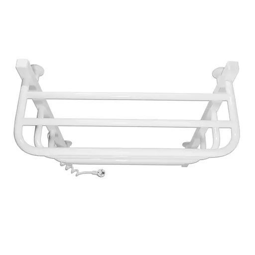 Электрический полотенцесушитель Laris Зебра Стандарт ЧФ5 500x660 Е с полкой левый R3 77700075, Белый, Левое, Электронный - фото 4