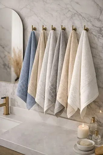 Набір турецьких рушників для ванної 50x90 см 6 шт TC303376181 - фото 3