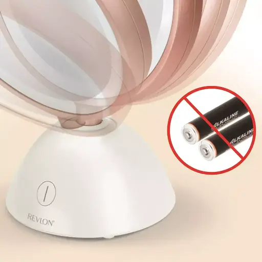 Дзеркало для макіяжу Revlon бездротове світлодіодне зі збільшенням для догляду за шкірою та зачісок - фото 4