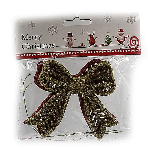 Прикраса ялинкова Бант, OPP, 2 шт.