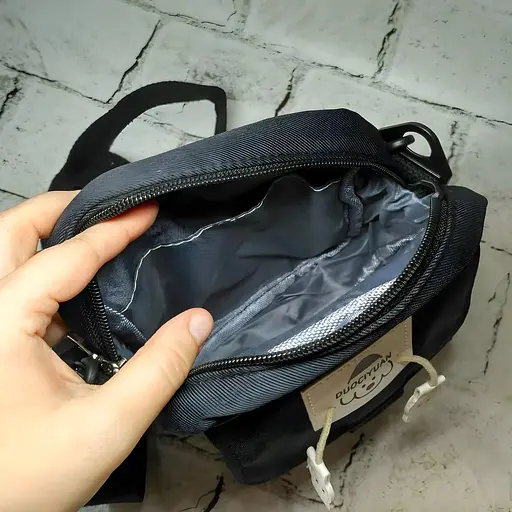 Дитяча сумка крос-боді в корейському стилі 20х16х7 см чорна (25-572) - фото 3