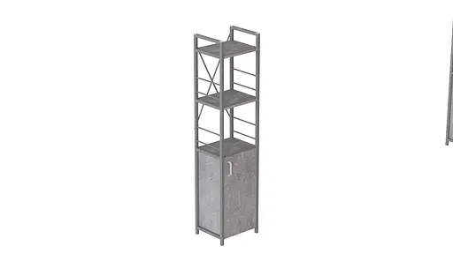 Етажерка 3/34 Ferrum-decor Серії Конект із тумбою 144x34x28 Сірий ДСП Бетон (FRD-104441) - фото 3