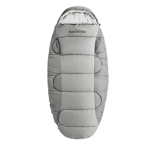 Спальный мешок овальный Naturehike PS300 CNK2350WS026, серый - фото 2