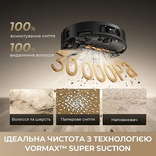 Робот-пилосос Dreame Bot MatriX 10 Ultra Black (RLX95CE-bl) [147256] - фото 21