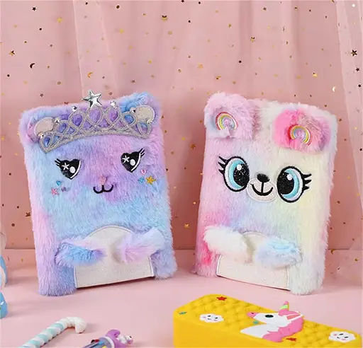 Блокнот меховой мягкий Медвежонок MIC, А5 - фото 2