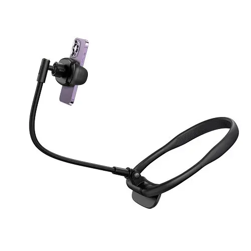 Тримач на шию/стіл Baseus Comfort Joy Series Neck Phone Holder чорний LUGB000001 - фото 2