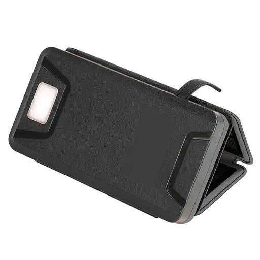 Универсальная зарядная батарея PowerBank iBattery YD-820S 26800mAh с солнечными панелями и фонариком (Черный) - фото 7
