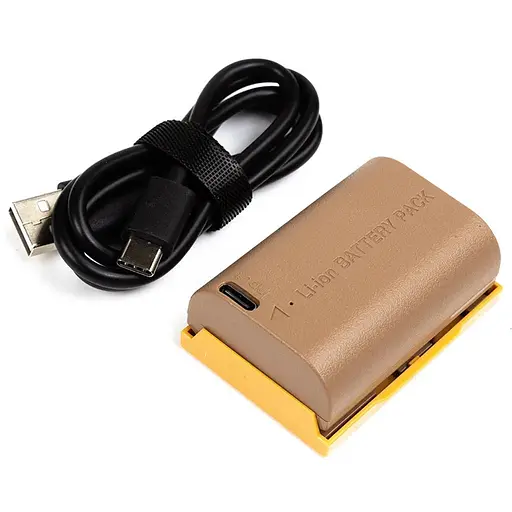 Аккумулятор PowerPlant Canon TLP-E6 2250mAh с кабелем Type-C