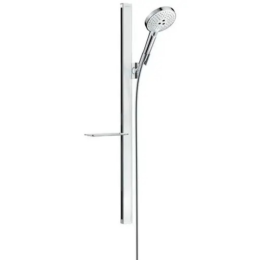 Душовий набір Hansgrohe Raindance Select 120/90 см 3Jet EcoSmart 9л/хв White/Chrome 27649400, Хром - фото 1