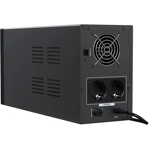 ДБЖ Marsriva MR-UF2000P-H, 2000ВА/1450Вт, чиста синусоїда змінного струму, без АКБ, 24B - фото 4