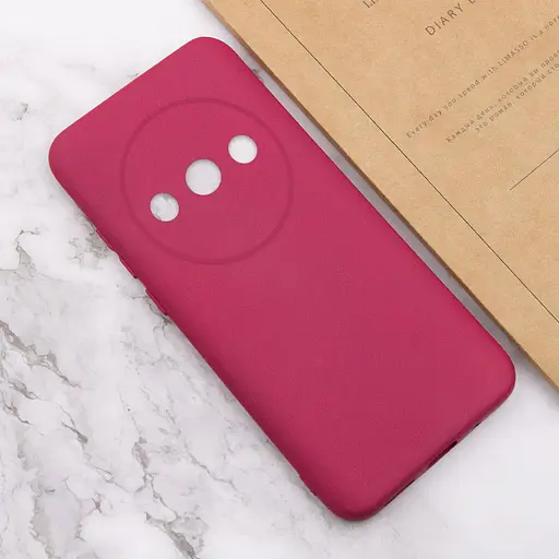 Чохол Getman TPU Liquid Silk Full Camera для Xiaomi Redmi A3 Бордовий/Marsala - фото 4
