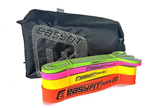 Набір двошарових гумок для підтягування EasyFit Premium 2-45 кг (4 шт.) (EF-2454s) - фото 3