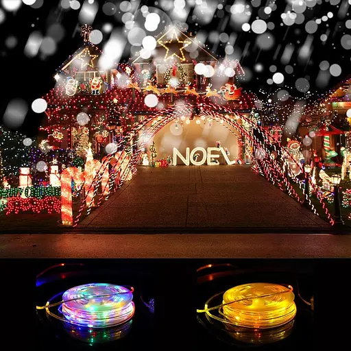 Уличные рождественские огни Waiybbit, 2 батареи, 49 футов/шт., 150 светодиодных гирлянд, меняющих цвет, с дистанционным управлением - фото 5