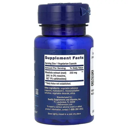 Экстракт радиолы Life Extension Rhodiola Extract 250 mg, 60 вегакапсул - фото 2