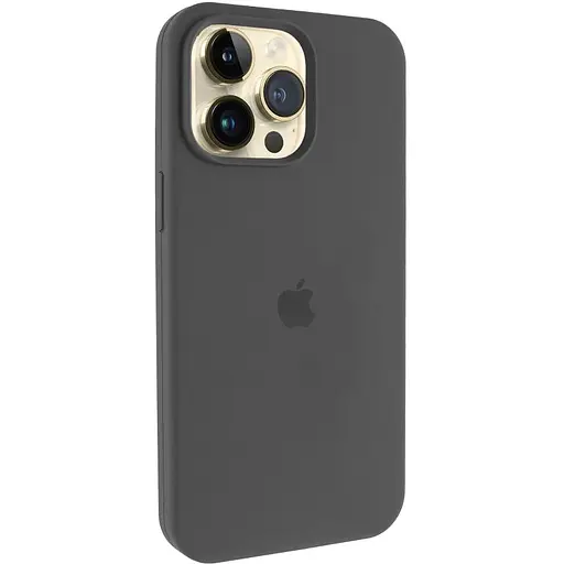 Чохол Epik Silicone Case AA Logo with MagSafe для Apple iPhone 13 Pro Max 6.7 Сірий/Dark Gray - фото 1