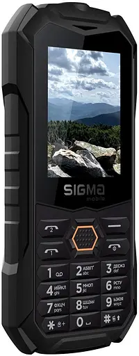 Телефон Sigma X-treme PV68 Black-orange UA UCRF - фото 3